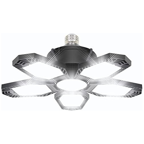 Luces Led Garaje Techo, 120w 12000lm, Lámpara De Garaj...