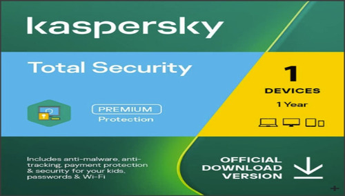 Kaspersky Total Protection Original 1año  Y 1pc