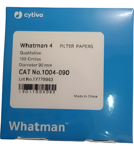 Papel Filtro Cualitativo Grado 4 De 90 Mm. C/100 Pza.whatman