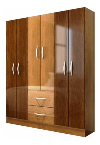 Ropero 6 Puertas 9 Estantes - Placard - Armario - Blanco