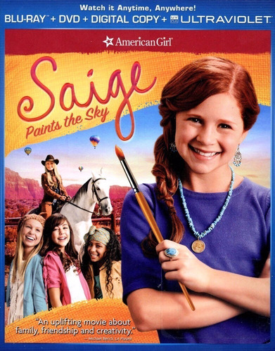 Blu Ray Saige Paints The Sky American Girl + Dvd Digital Ult