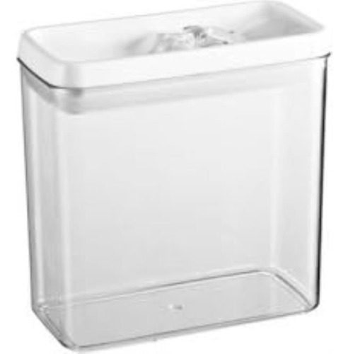Recipiente Rectangular De Acrílico Para Almacenamiento De Al