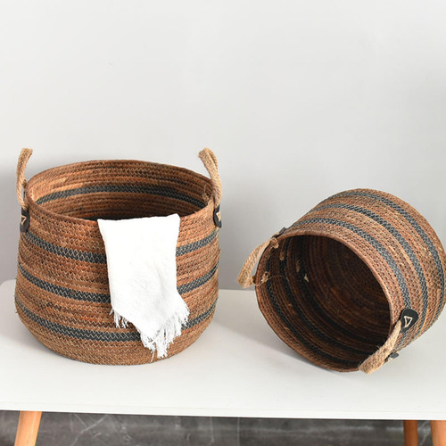 Cesta De Lavandería Tejida Cesta De Lavandería Cesta De S