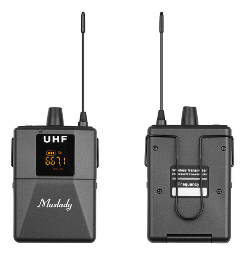 Q Muslady Uhf - Micrófono Inalámbrico Con Lavalier