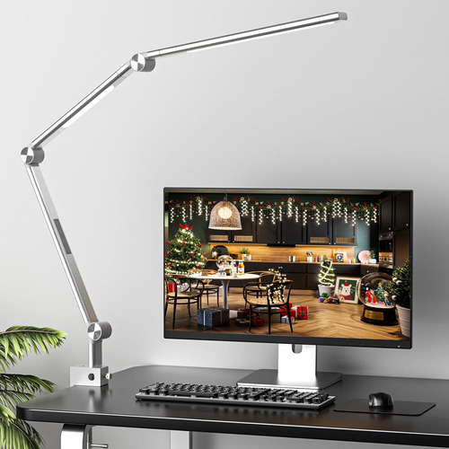Lámpara De Escritorio Led 18w, Luz Doble, Cuidado Ocular, 5