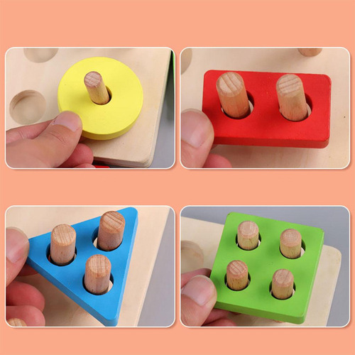 Nuevo Rompecabezas De Bloques De Madera For Niños Pequeños