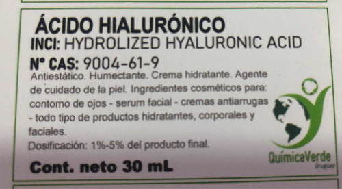 Ácido Hialurónico 30ml