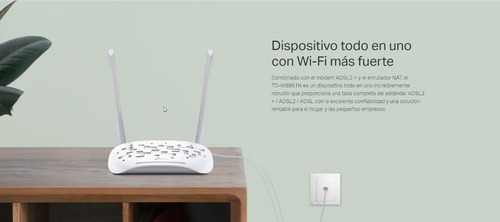 Router Modem Wifi Adsl Aba Cantv 300mbps W8961n Tp-link Gtia