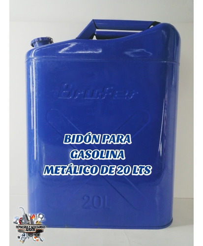 Bidon Metalico 20 Litros Para Almacenar Combustibles 