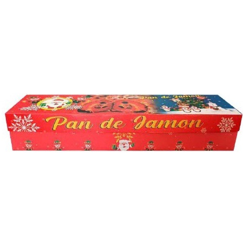 Caja Para Pan De Jamón Medidas 44 X 8 Cm 6 Unidades