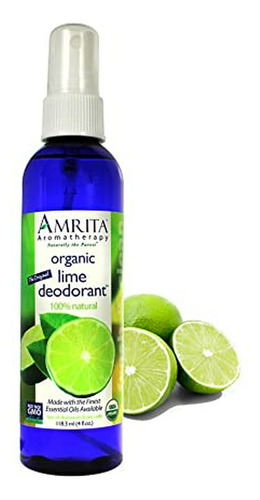 Desodorante Orgánico De Lima Amrita, 120 Ml.