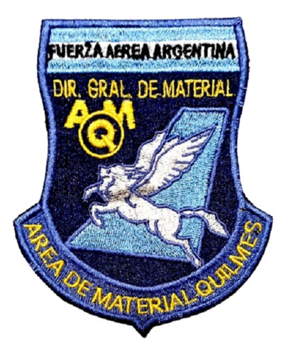 Escudo Bordado Área Material Quilmes Fuerza Aérea Argentina