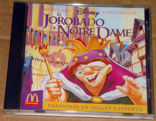 El Jorobado De Notre Dame Disney Canciones Cd Usa / Kktus