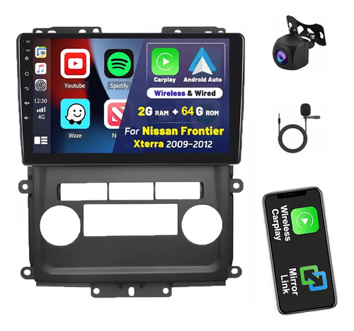 9 Autostereo 2+64g Gps Wifi Para Nissan Frontier 2009-2012