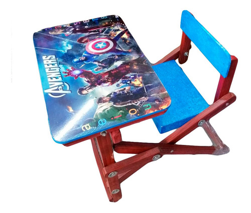 Escritorio Madera Niña Niño Tablero Avengers Frozen Plegable
