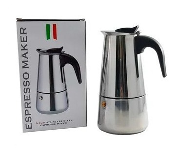 Moka Tipo Italiana Café Expreso Acero Inox 450 Ml / 6 Tazas