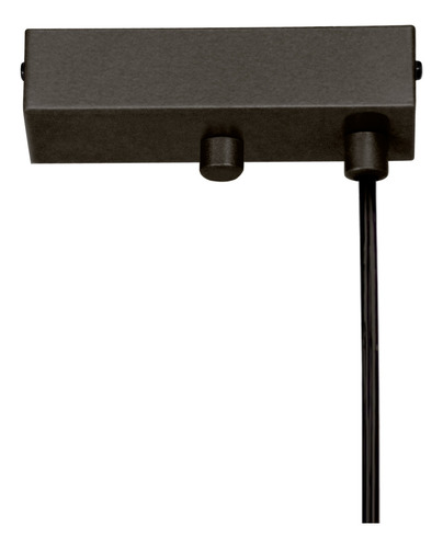 Kit 2 Pendente Preto 1,5m Luminalux Plx027 3000k 2m Cabo
