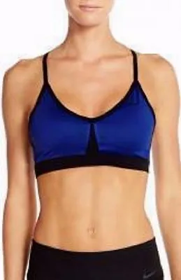 Top Nike Pro Indy Soft Azul Preto Dri Fit 849981 455 Frete gr tis