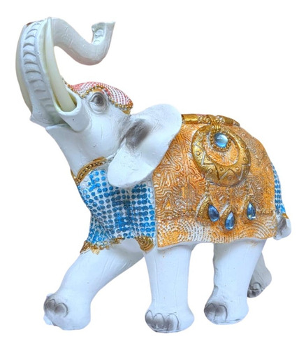 Figura Decorativa Elefante Capa Amarilla