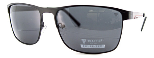 Lentes De Sol Traffic - T 277 Lente Gris Oscuro Varilla Negro C2 Armazón Negro