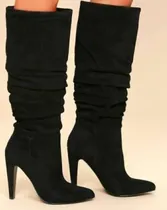 Comprar Botas Botines Dama Cuero Gamuza Altas Stilettos