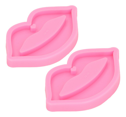Moldes De Silicona Con Forma De Labios, 2 Piezas, Flexibles,