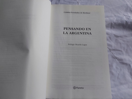 Pensando En La Argentina - Cristina Fernandez De Kirchner (Usado)