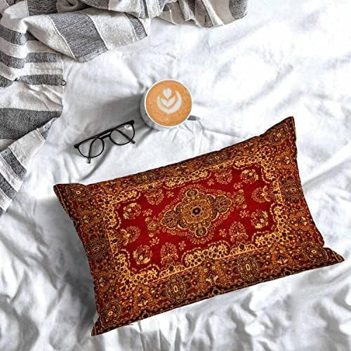 Funda De Almohada Rectangular Mugod, Diseño De Alfombra De
