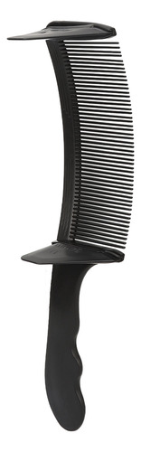 Pente De Barbeiro Preto Preto Curvo Em Forma De S