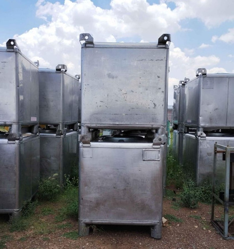 Contenedor Metálico 1,300 Lts, De Acero Inoxidable (Usado)