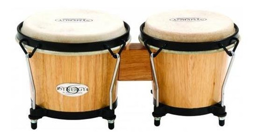 Bongo Semi Profesional Ftb105d Parches De Cuero