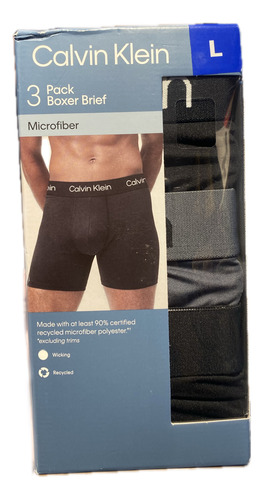 Cuecas Boxer Masculinas Calvin Klein Kit Com 3 Originais