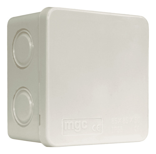 Caja Estanca Lisa Pvc Libre De Halógenos 85x85x50mm Ip55