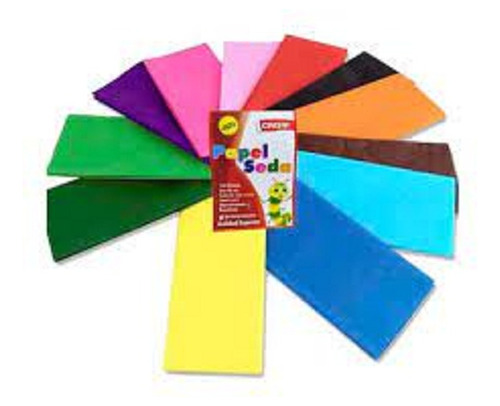 Papel Crepe Escolar Pack  ( 4 Unidades )