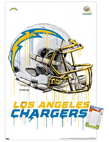 Trends International Nfl Los Angeles Chargers - Drip Helmet