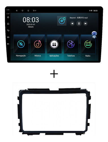 Multimidia Honda Hrv 16/21 9p Android Carplay 2/32gb Voz