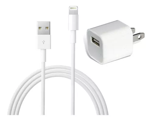 Cargador Cuadro + Cable Iphone 5 6 7 8 X Original