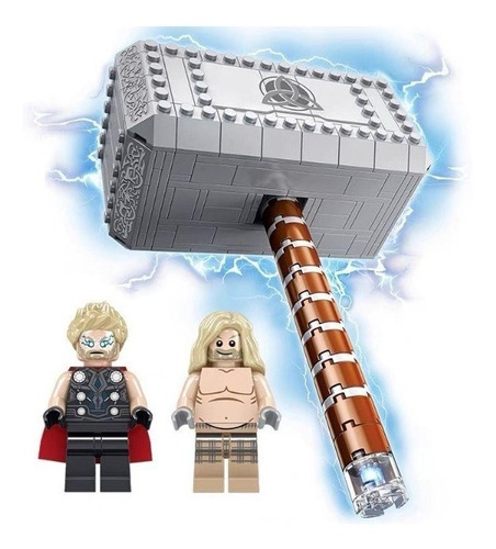 Martillo De Thor Marvel Tipo Lego Armable