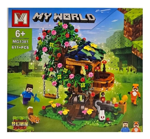 Blocos De Montar Minecraft My World Casa Na Árvore Raposa 611