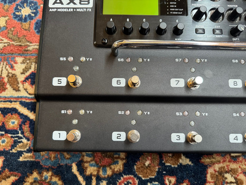 Pedaleira Fractal Audio Systems Ax8 Multi Fx Amp Modeler Preto