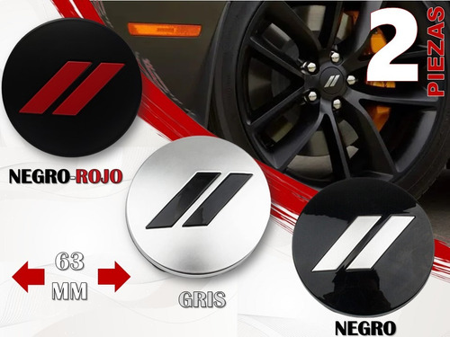 2 Centros De Rin Compatibles Con Dodge Srt 2011-2022 63 Mm
