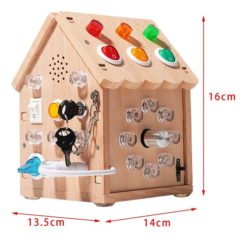 S Brinquedo Montessori De Placa Ocupada De Casa De Madeira,