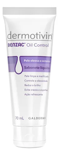 Sabonete Facial Antiacne Dermotivin Benzac 70mL