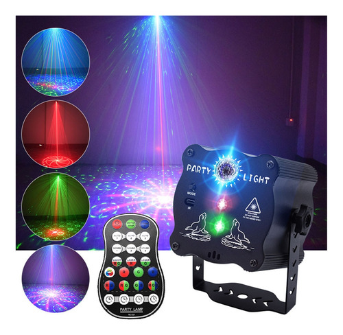Rgb Mini Dj Disco Proyector De Luz Usb Recargable Led Uv