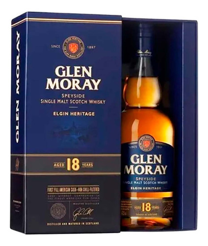 Whisky Glen Moray Elgin Heritage 18años 700cc T Baltimore
