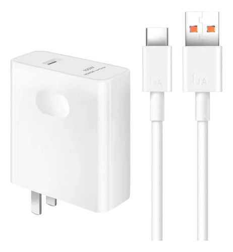 Cargador Para Honor 100w +cable Usb Tipo C 6a Blanco