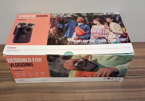 Canon Powershot V10 Black Vlogging Kit Srm3436 Cinza-escuro