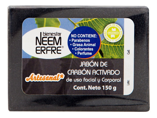 Paq 2 Jabón Carbón Activado Facial Y Corporal Artesanal