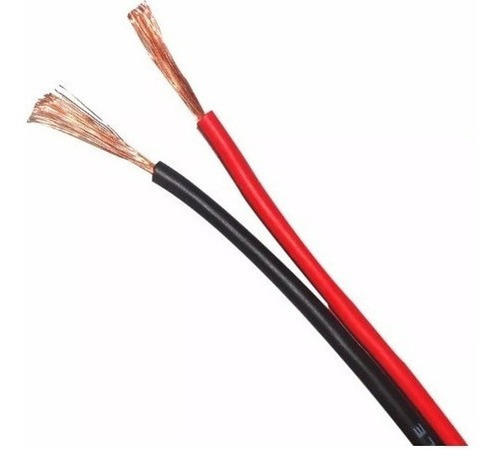 Metro De Cable De Parlante 2x1 Mm Rojo Negro Bafle Potencia 