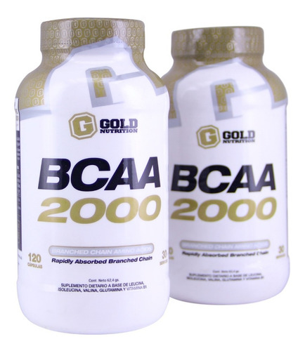 Bcaa 2000 X 120 Cap Gold Nutrition 